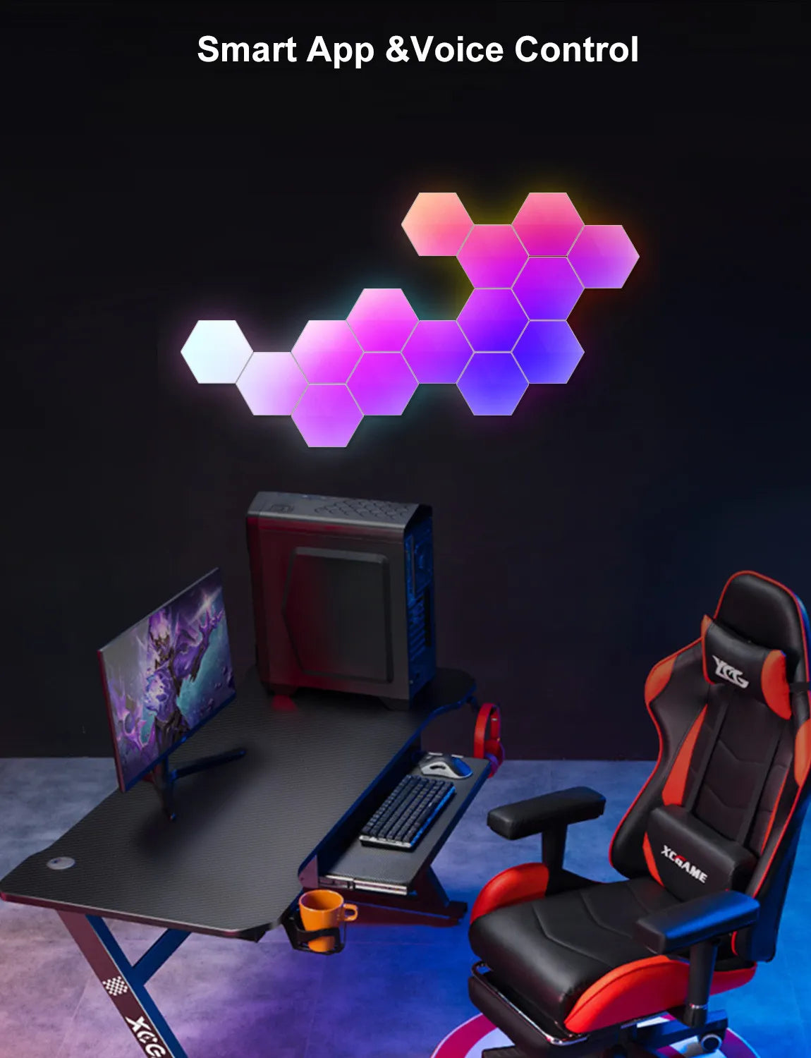 HexaGlow RGB Smart Wall Panels